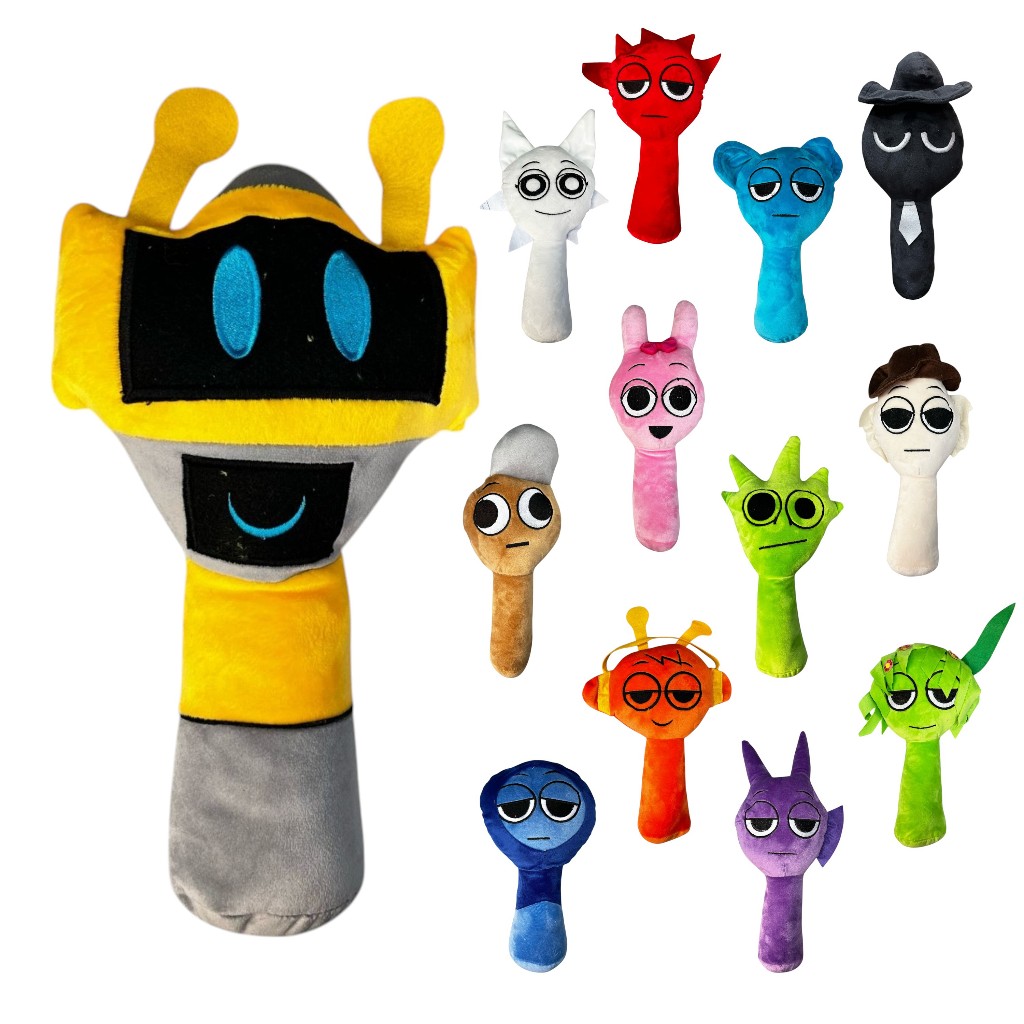 Pelúcia Sprunki 30cm Bordada Personagem Fofinho Jogo Pelúcia Sprunki 30cm Bordada Personagem Fofinho Jogo