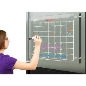 Calendário Planner Magnético para Geladeira - Anotações e Recados em Acrílico - Oferta na Shopee