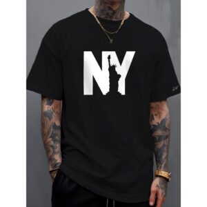 Camisa Masculina T-Shirt NY LIBERTY Diverse Estilos Camiseta Street Wear Manfinity 100% Algodão - Oferta na Shopee
