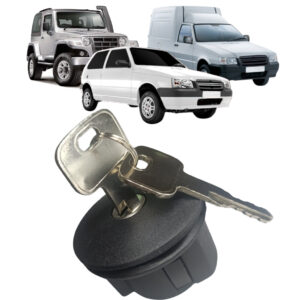 Tampa de Tanque Combustível Chave Vedada Uno1991 1992 1993 1994 1995 1996 1997 1998 1999 2000 2001 2002 Até 2009 Troller - Oferta na Shopee