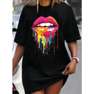 Camiseta Larga OverSized Feminina Boca LacConcept7 - Oferta na Shopee