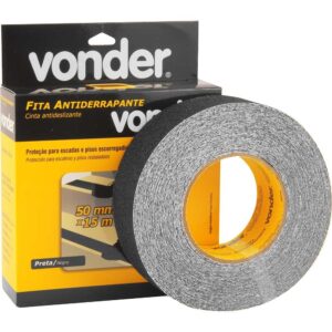 Fita Antiderrapante Piso 50 mm x 5 m Preta - Vonder - Oferta na Shopee