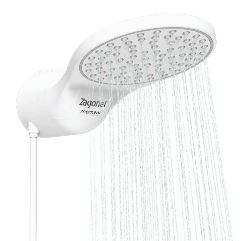 Ducha Eletrônica Moment 127V 220V Branca Chuveiro 5500W 7500W Zagonel Ducha Eletrônica Moment 127V 220V Branca Chuveiro 5500W 7500W Zagonel