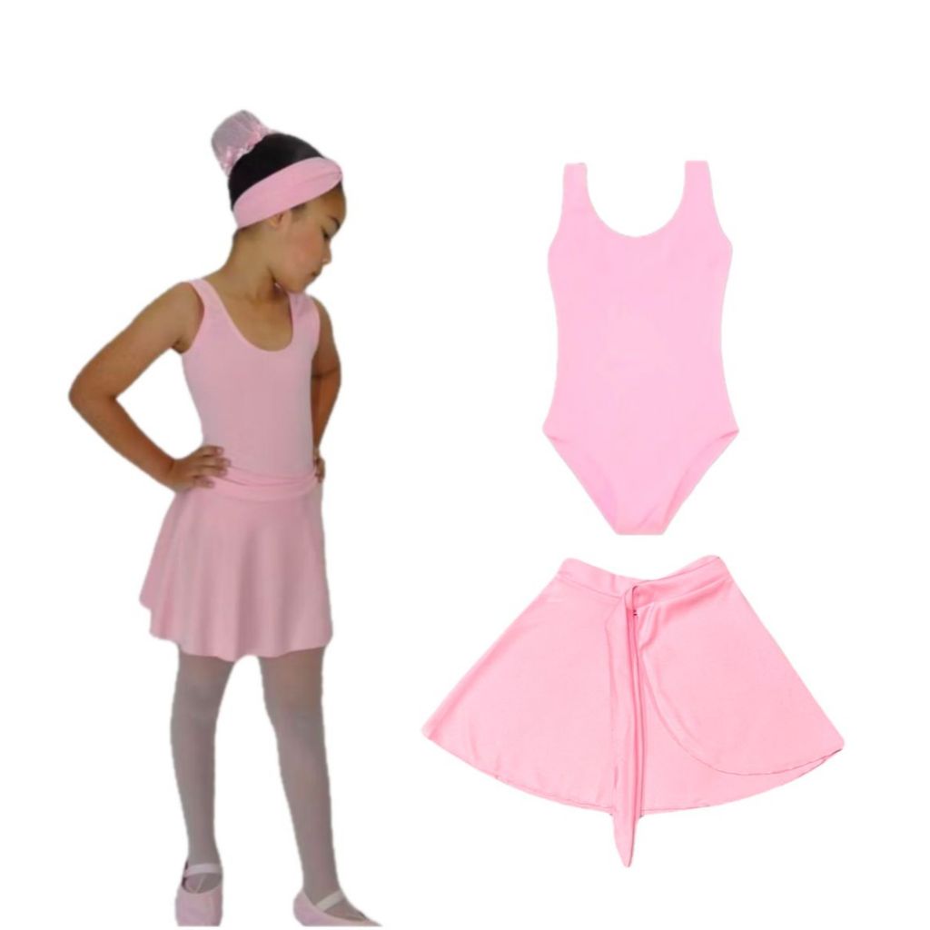 Kit Ballet 2 itens/ Collant Regata + Saia Transpassada *ENVIO IMEDIATO* Kit Ballet 2 itens/ Collant Regata + Saia Transpassada *ENVIO IMEDIATO*