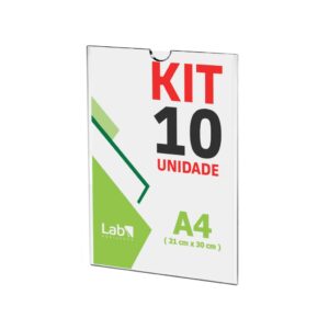10 Displays De Acrílico Papel A4 30x21cm com filete  Parede Oferta!! - Oferta na Shopee