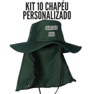 Kit 10 Chapéu Pescador Personalizado Premium Com Proteção - Oferta na Shopee