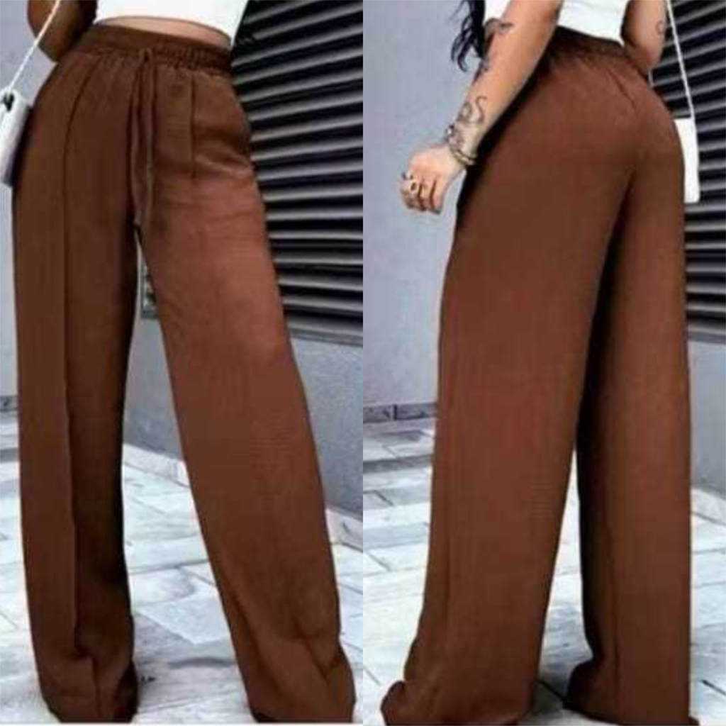 Calça Pantalona Duna WideLeg Cordão Bolsos Cor Marrom Azul Céu Marinho Cinza Nude Preto Rosa Bebê Pastel Verde Floresta Calça Pantalona Duna WideLeg Cordão Bolsos Cor Marrom Azul Céu Marinho Cinza Nude Preto Rosa Bebê Pastel Verde Floresta - Oferta na Shopee