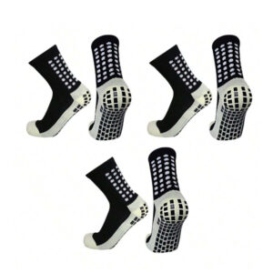 1/2/3/4/5 Pares De Meias De Futebol Antiderrapantes – Basquete Esportivas De Treinamento Unissex - Oferta na Shopee