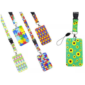 Cordão Autismo com Porta Crachá Identificação Autista - Oferta na Shopee