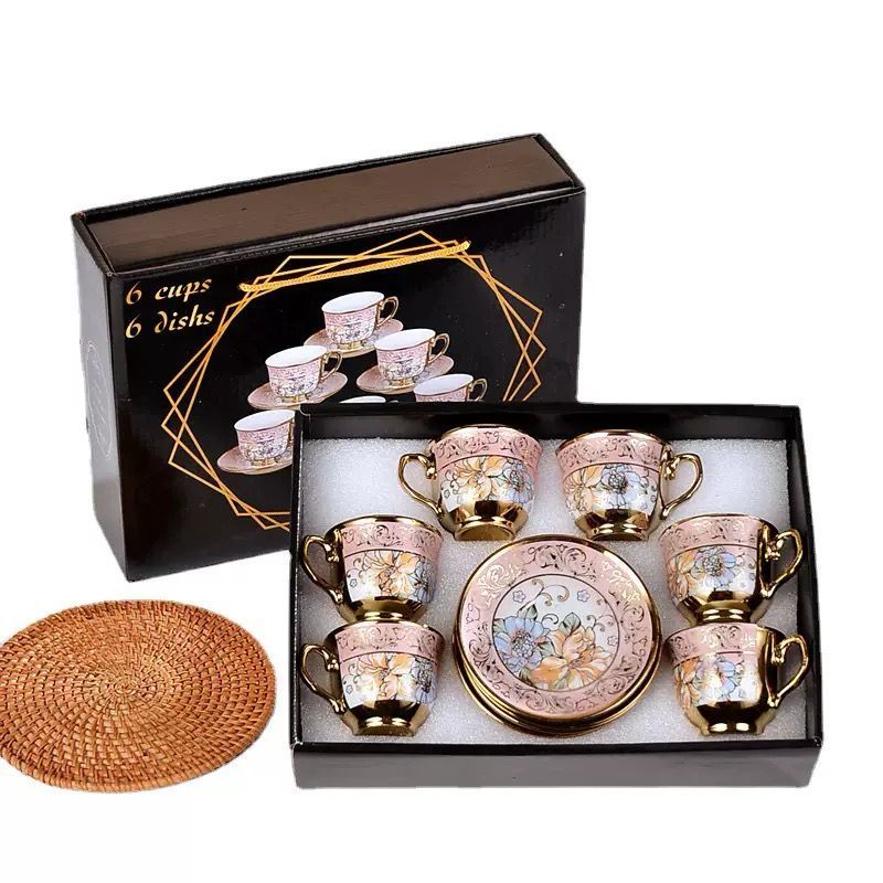 Xícara de café kit com 12 peças de Cerâmica em porcelana1 promoçao Xícara de café kit com 12 peças de Cerâmica em porcelana1 promoçao