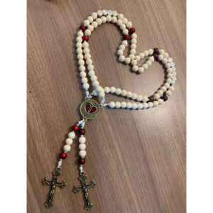 Terço de casal “POR ONDE VOCE FOR QUERO SER SEU PAR” personalizado - Oferta na Shopee