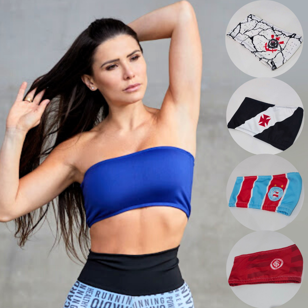 Top FAIXA Blusinha Personalizada Time Brasileirão Sem Bojo Tomara que Caia Top FAIXA Blusinha Personalizada Time Brasileirão Sem Bojo Tomara que Caia