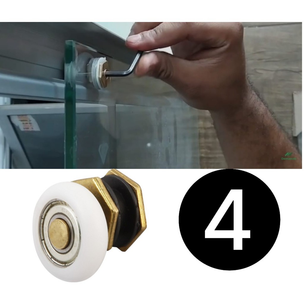 Roldana rolamento de box porta de vidro em geral Roldana rolamento de box porta de vidro em geral - Oferta na Shopee