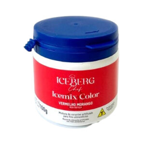 corante vermelho morango iceberg chef icemixcolor- corante vermelho para morango do amor - Oferta na Shopee