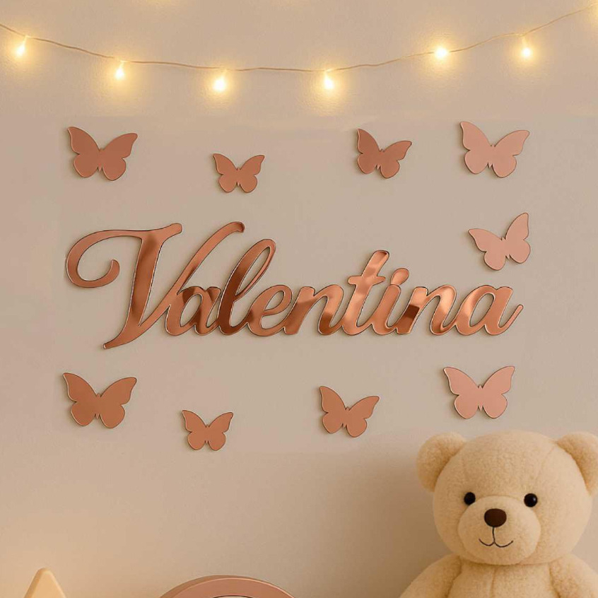 Nome 20cm decorativo acrílico porta, parede, quarto bebê - Maternidade, Aplique Nome 20cm decorativo acrílico porta