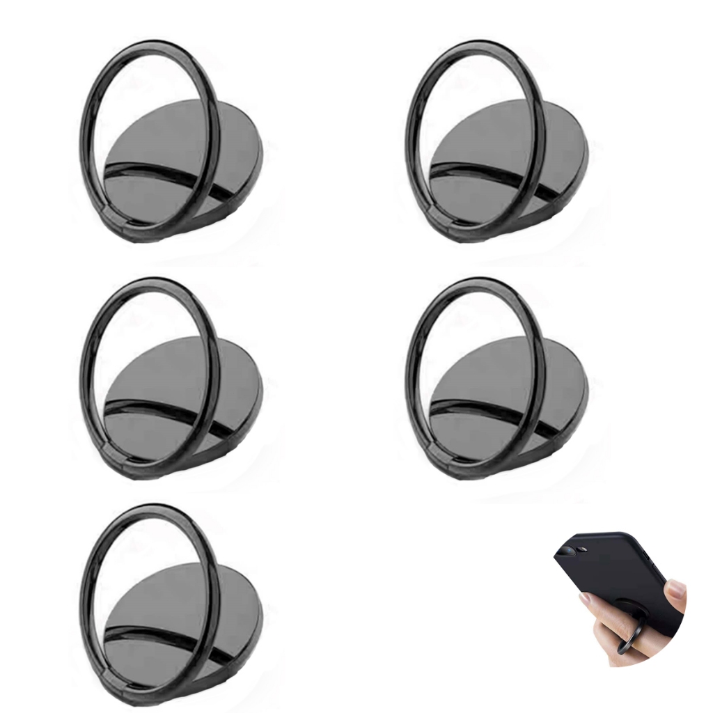 Kit 5 Suportes Anel Dedo Para Celular 360o Portátil Kit 5 Suportes Anel Dedo Para Celular 360o Portátil - Oferta na Shopee