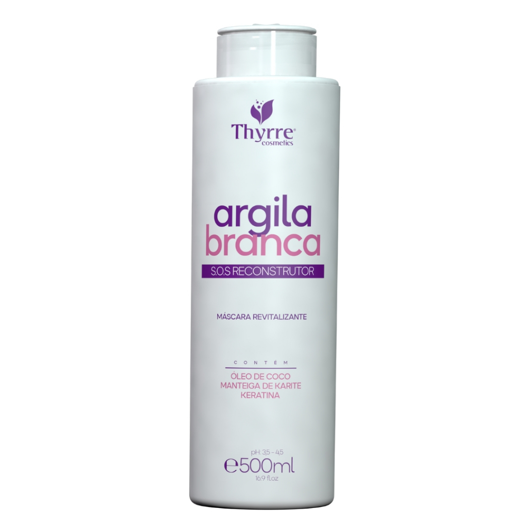 Mascara Argila Branca 500g S.O.S Tratamento Anti-Emborrachamento Profissional Thyrre Cosmetics Mascara Argila Branca 500g S.O.S Tratamento Anti-Emborrachamento Profissional Thyrre Cosmetics