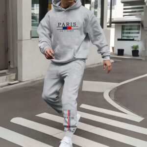 Conjunto Moletom Inverno Paris Unissex Casual Calça+ Moletom Canguru Algodão - Oferta na Shopee