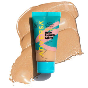BASE LIQUIDA MATTE ADVERSA VEGANA ALTA COBERTURA OIL FREE COM ACABAMENTO NATURAL LONGA DURAÇÃO - Oferta na Shopee