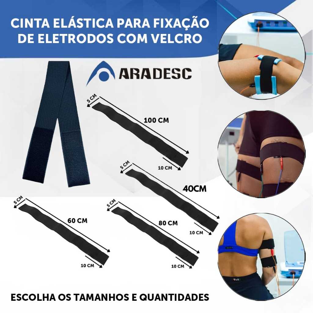 Cinta Elástica Para Fixação de Eletrodos Com Velcro ESCOLHA O TAMANHO Cinta Elástica Para Fixação de Eletrodos Com Velcro ESCOLHA O TAMANHO - Oferta na Shopee