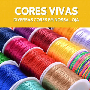 Fio de Seda C/50 Metros de 2.0 Mm - Cordão Resistente e de Alta Qualidade - Diversas Cores - MN - Oferta na Shopee