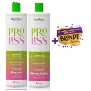 Myphios Kit Escova Progressiva Orgânica Proliss 3d - 2x1 L - Oferta na Shopee