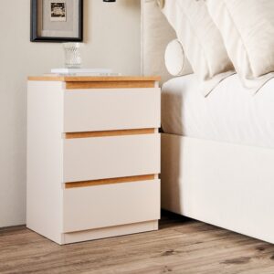 Mesa de cabeceira Quarto Pequim com 3 Gavetas Varias Cores - Oferta na Shopee