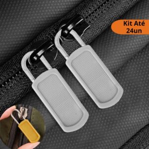 Kit até 24 Puxadores para Zíper Destacável para Bolsas Malas Roupas - Oferta na Shopee