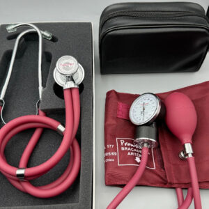 Aparelho de pressão estetoscópio + esfigmomanômetro - Cores - Oferta na Shopee