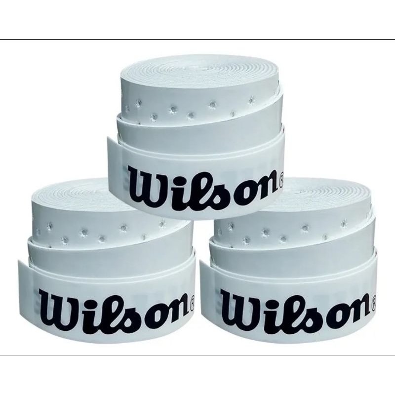 Kit 10 Overgrip Wilson Para Beach Tennis PadelPickleball Cor Branco Kit 10 Overgrip Wilson Para Beach Tennis PadelPickleball Cor Branco