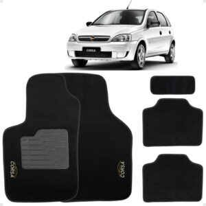 Jogo Tapete Carpete Corsa 2002 a 2014 Bordado - Oferta na Shopee