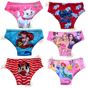 Calcinha infantil sublimada kit 5 unidades - Oferta na Shopee