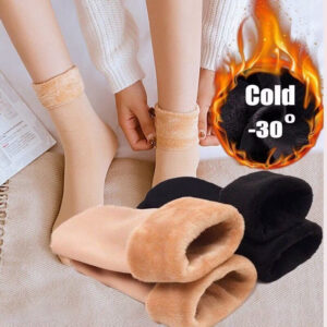 Kit 2 PARES Aquecedor De Inverno Feminino Meias De Lã Térmica De Caxemira Neve Sem Costura Dormir Para Homens - Oferta na Shopee