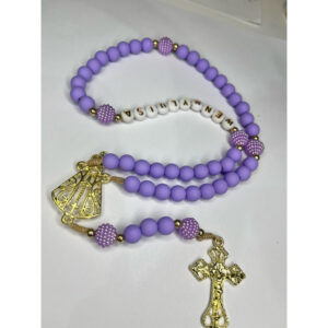 Rosário Terço Personalizado Nossa Senhora Aparecida - Oferta na Shopee