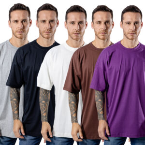 Kit 5 Camiseta Algodão Oversized Para Homem Tendência Streetwear Original - Oferta na Shopee