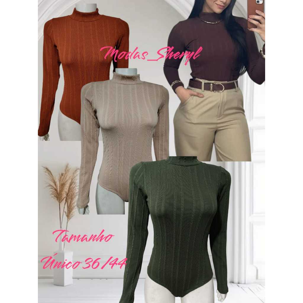 Body Feminino Canelado em Ribana Premium, Gola Alta, Manga Longa Tecido Confortável – Inverno 2025 Body Feminino Canelado em Ribana Premium, Gola Alta, Manga Longa Tecido Confortável – Inverno 2025