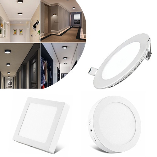 KIT2 Painel Led 12w 18w 25w Branco Frio Quente Neutro Quadrado Redondo Sobrepor Embutir ULTRA KIT2 Painel Led 12w 18w 25w Branco Frio Quente Neutro Quadrado Redondo Sobrepor Embutir ULTRA