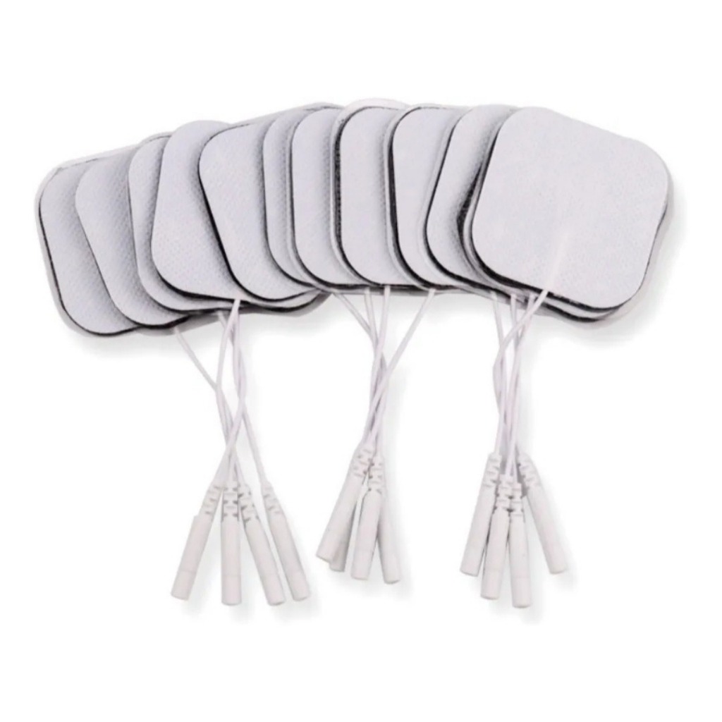 Eletrodo Adesivo 5×5 cm Fisioterapia Tens/fes reutilizavel massagem musculo Eletrodo Adesivo 5×5 cm Fisioterapia Tens/fes reutilizavel massagem musculo