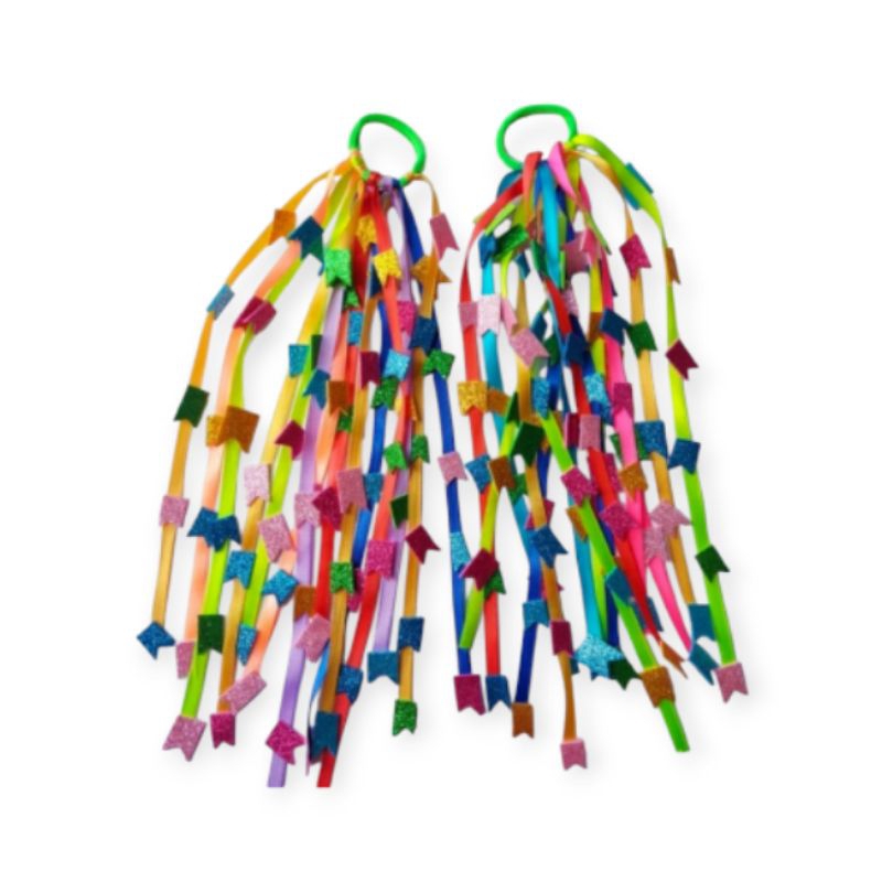 Xuxinha Junina o par e Festa Maria Chiquinha com fitas coloridas e bandeirinhas Festa do Milho EVA. Xuxinha Junina o par e Festa Maria Chiquinha com fitas coloridas e bandeirinhas Festa do Milho EVA. - Oferta na Shopee