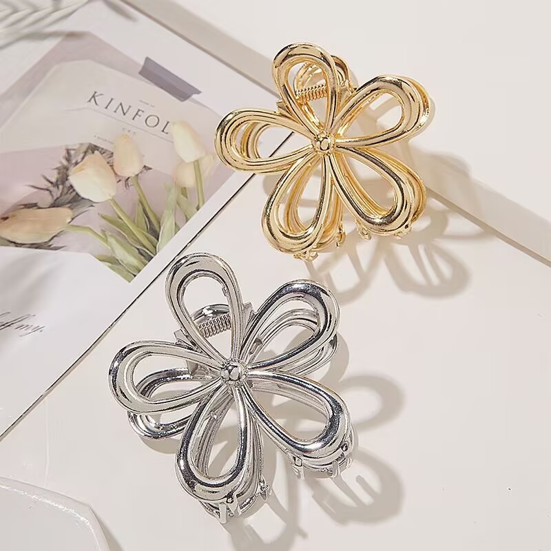 Flor De Metal Prata/Dourado Grampo De Cabelo Giro Acessórios Para Meninas DocesHJ-H70 Flor De Metal Prata/Dourado Grampo De Cabelo Giro Acessórios Para Meninas DocesHJ-H70 - Oferta na Shopee