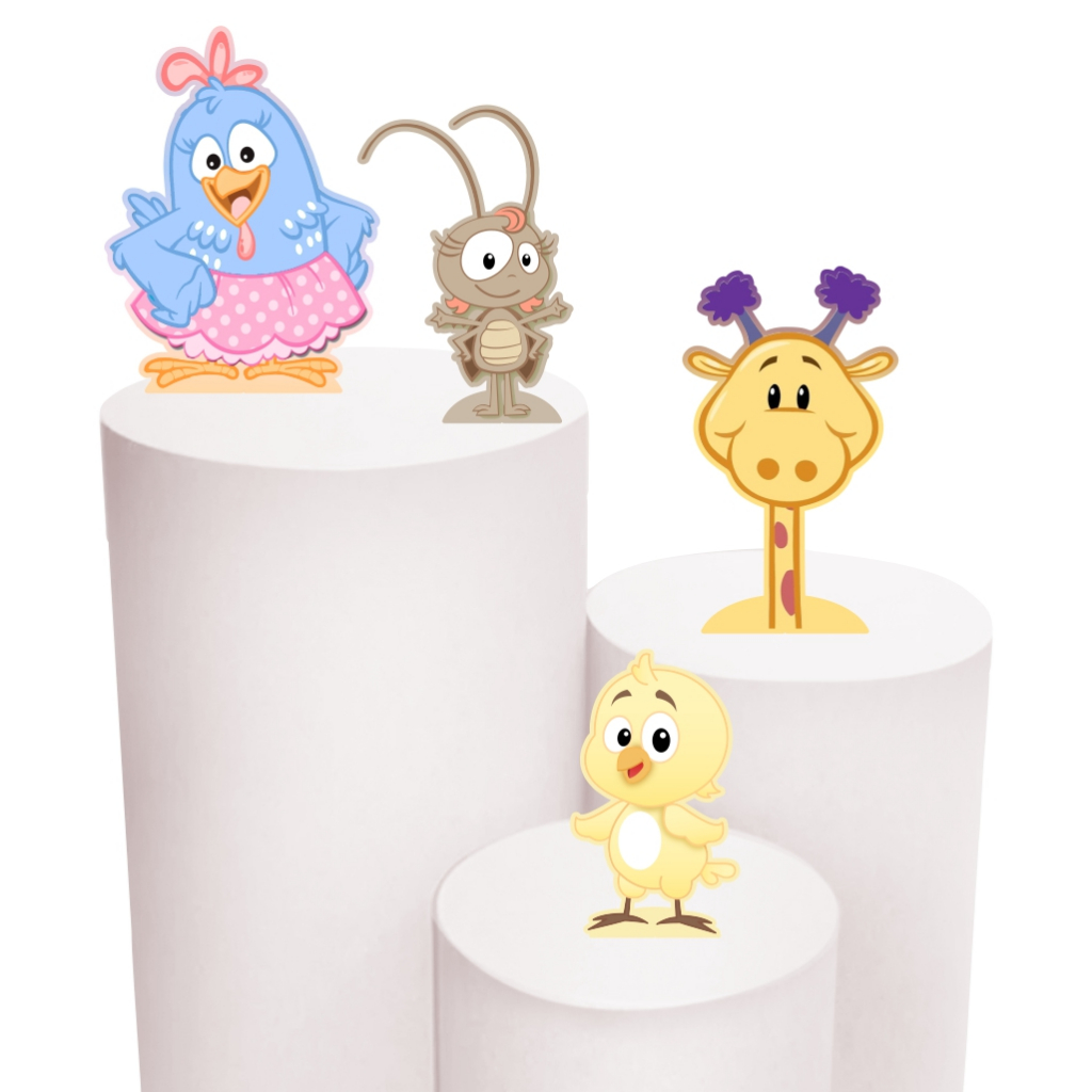 Kit Festa 4 Display de 30cm Totens para Decoração Festa Galinha Pintadinha Candy MDF Cortado a Laser Kit Festa 4 Display de 30cm Totens para Decoração Festa Galinha Pintadinha Candy MDF Cortado a Laser - Oferta na Shopee