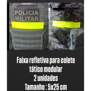Faixa Refletiva  para colete tático  modular - Oferta na Shopee