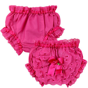 Kit 5 Calcinhas Infantis para Bebê Menina (0 a 3 Meses) – 100% Algodão