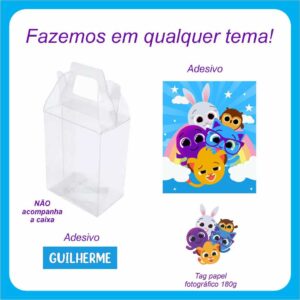 KIT DE ADESIVO E APLIQUE PARA CAIXA DE ACETATO - FAÇO QUALQUER TEMA - Oferta na Shopee