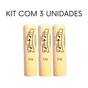 KIT 3 Manteiga de Cacau c/ Própolis ZiinZiin Protetor Labial - Oferta na Shopee