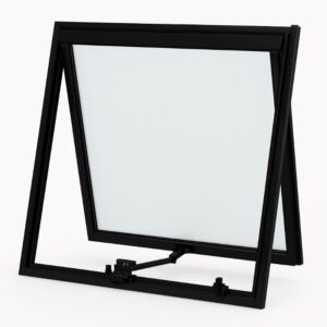 Janela maxim ar 60x60 Alumínio Preto Vidro Jateado. - Oferta na Shopee