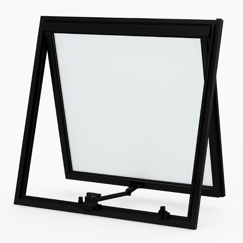 Janela maxim ar 60x60 Alumínio Preto Vidro Jateado. Janela maxim ar 60x60 Alumínio Preto Vidro Jateado. - Oferta na Shopee