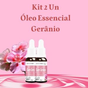 Kit 2 un Óleo Essencial de Gerânio 100% Puro 15ml doctor-g - Oferta na Shopee