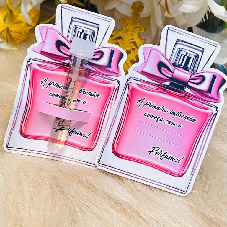 Tag para Amostra de Perfume 1ml | Tag 5x7cm Tag para Amostra de Perfume 1ml | Tag 5x7cm