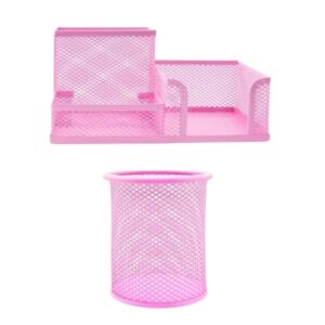 Kit Organizador De Mesa e Porta Caneta Lápis Aramado Metal Porta Treco Telado - Oferta na Shopee